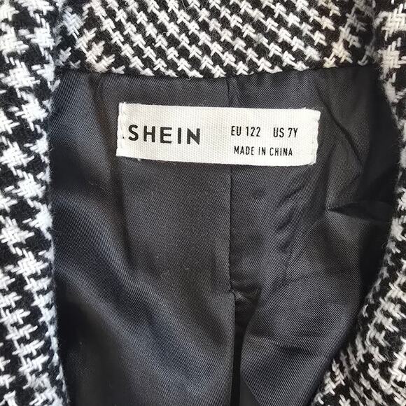 Boys Plaid Double-breasted coat Sz 7 - Picture 4 of 5